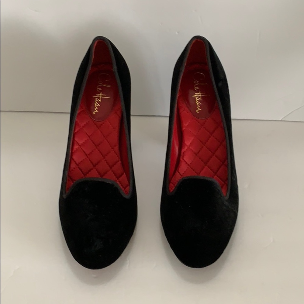 ❤️SOLD❤️Cole Haan Nike Air velvet shoes 8 Black - Picture 2 of 9